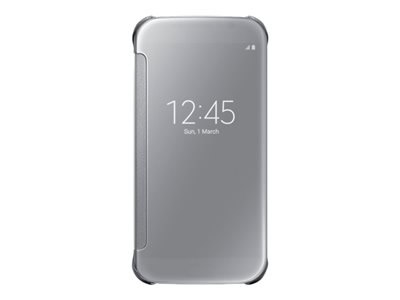 Samsung Cover Clear View S6 Plateada Tapa